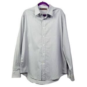 Vintage Perry‎ Ellis Long Sleeve Stripe Men's Shirt Size XL NWOT